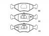 Plaquettes de frein Brake Pad Set:7 078 947