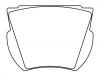 Bremsbelagsatz, Scheibenbremse Brake Pad Set:D25-709